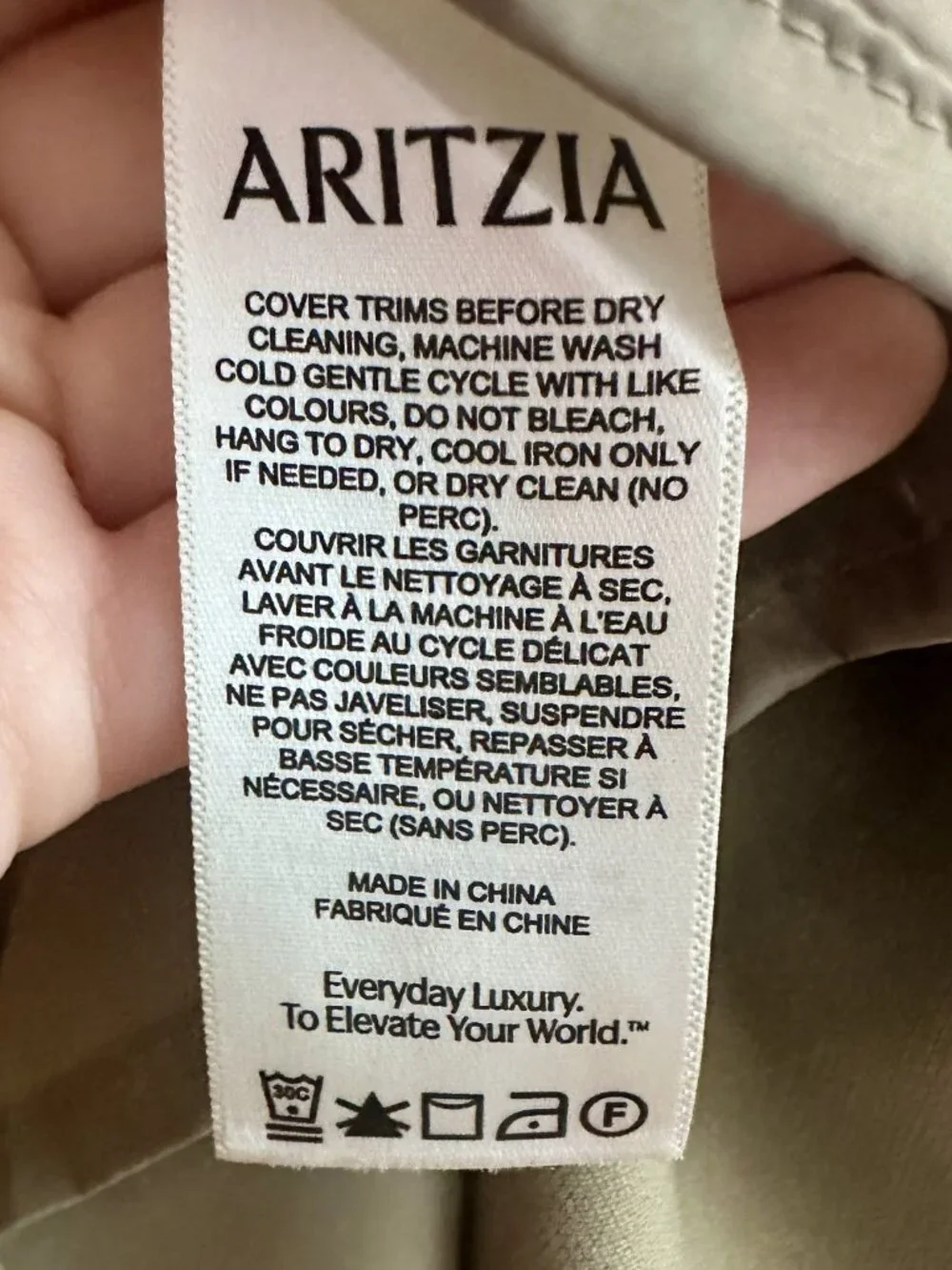 Aritzia Bond Dress Size US 6 / S in Sundried Olive